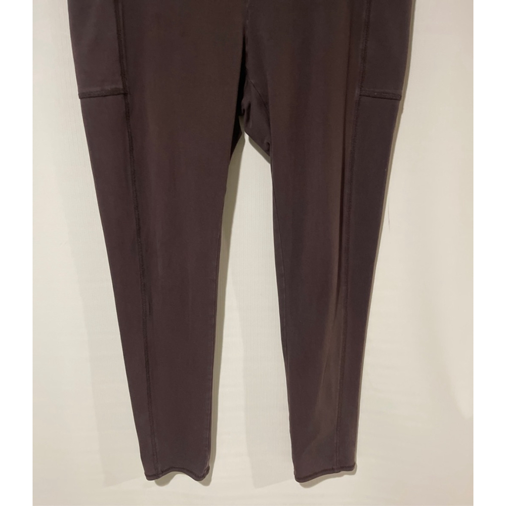 NWOT Women's Chico's Zenergy Brown Leggings with Pockets SZ 2R/12/14R - Picture 4 of 9
